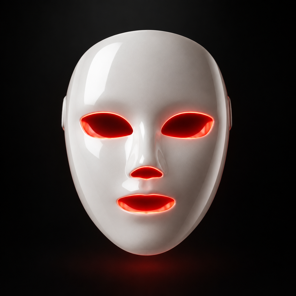 VYORI LumiGlow 7 - hero shot, dramatic red LED glow