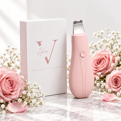 VYORI GlowWand Pink - Side view with pink floral styling