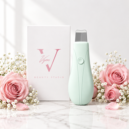 VYORI GlowWand Mint - Front view with pink floral styling