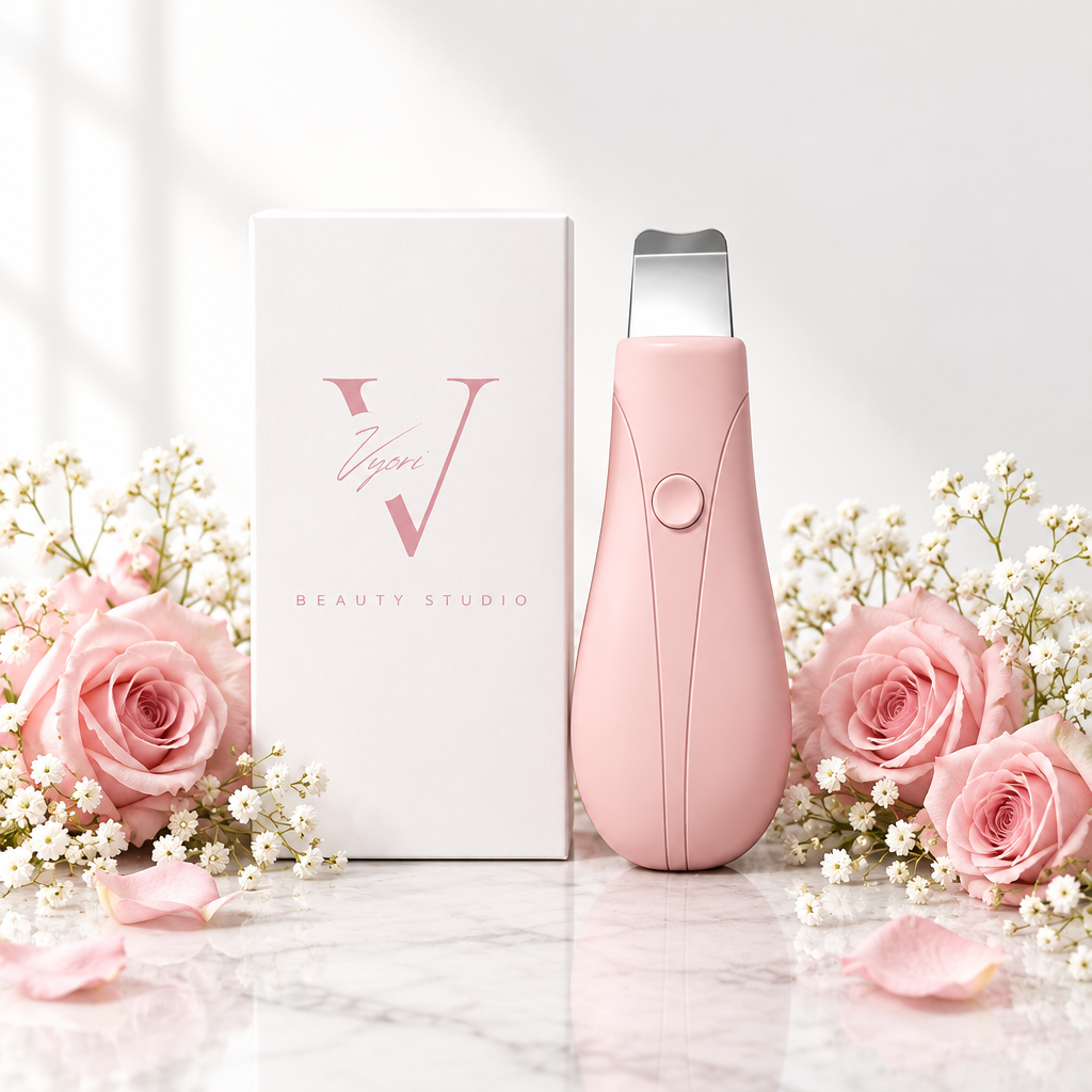 VYORI GlowWand Pink - Front view with pink floral styling